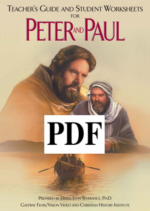 Peter and Paul - GUIDE PDF | Vision Video | Christian Videos, Movies, and  DVDs